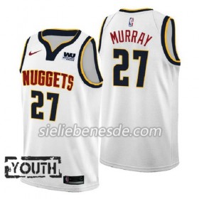 Kinder NBA Denver Nuggets Trikot Jamal Murray 27 2018-2019 Nike Weiß Swingman